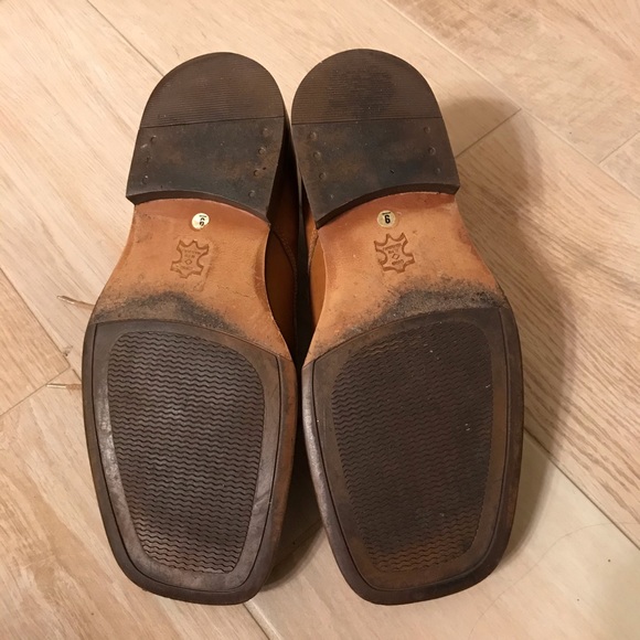 Carlo Morandi brown leather plain toe oxford